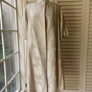 1950's Satin Brocade Evening Coat